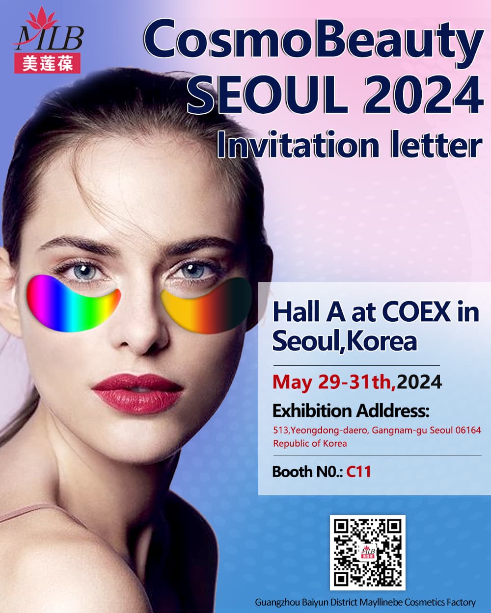 Mayllinebe تحضر معرض Cosmo Beauty SEOUL 2024